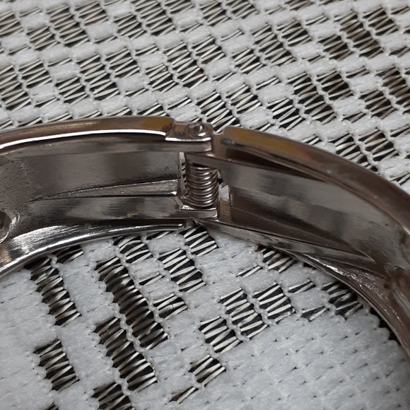 Vintage Silver Tone & Red Bracelet - Picture 4 of 5